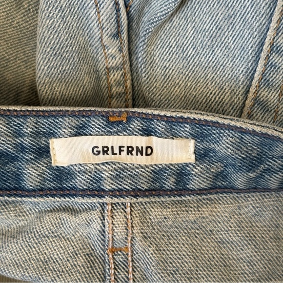 GRLFRND Eva A-Frame Gusset Denim Mini Skirt - Picture 8 of 10